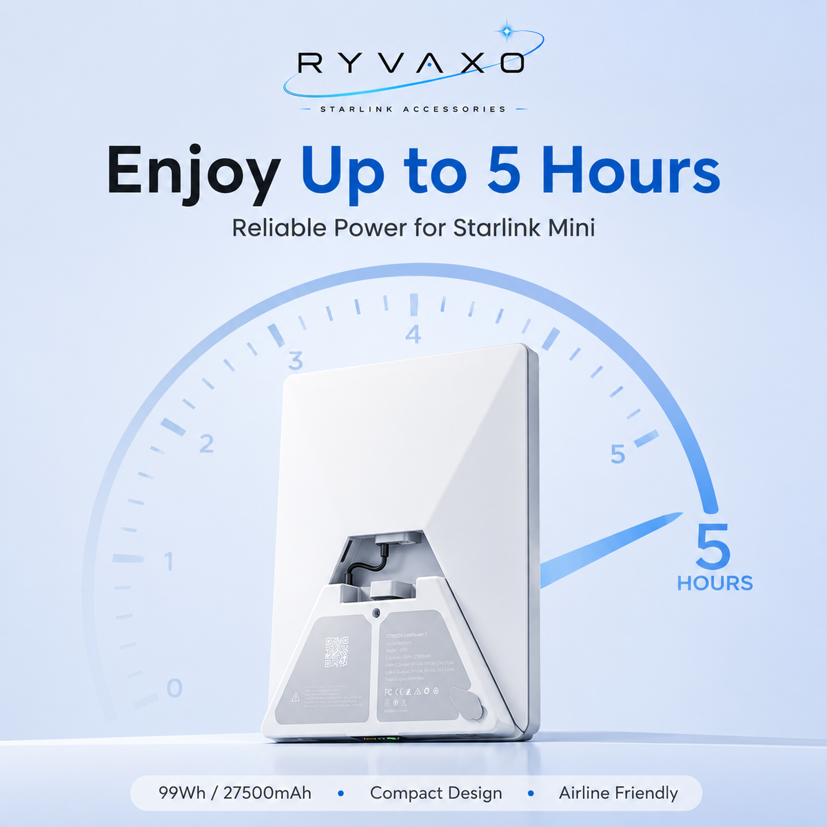 Ryvaxo Starlink Mini portable power bank for off-grid power, product detail image 4
