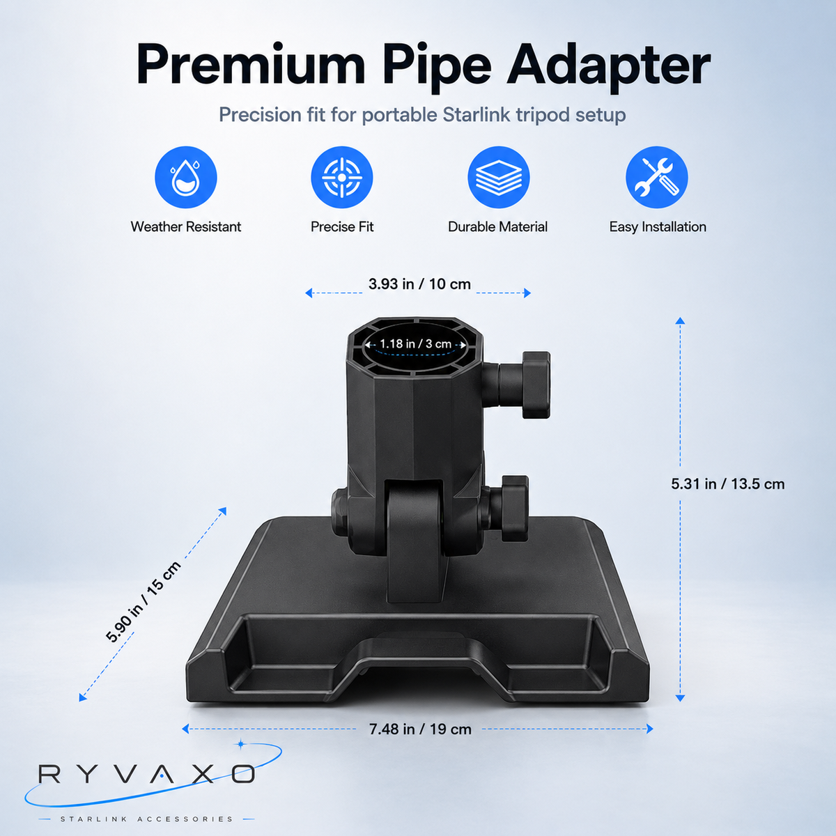 Ryvaxo Starlink Gen 3 power adapter for RV and camping setup, product detail image 3