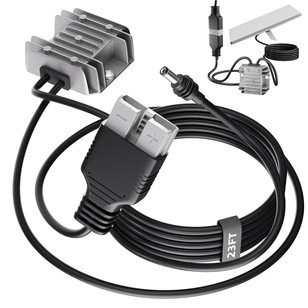 Ryvaxo Starlink Mini step-up power converter for RV and camping setup, main product image