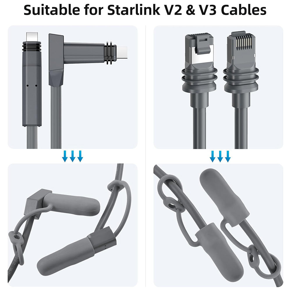 Ryvaxo Starlink Gen 2 and Gen 3 power cable accessory for roof installation, product detail image 4