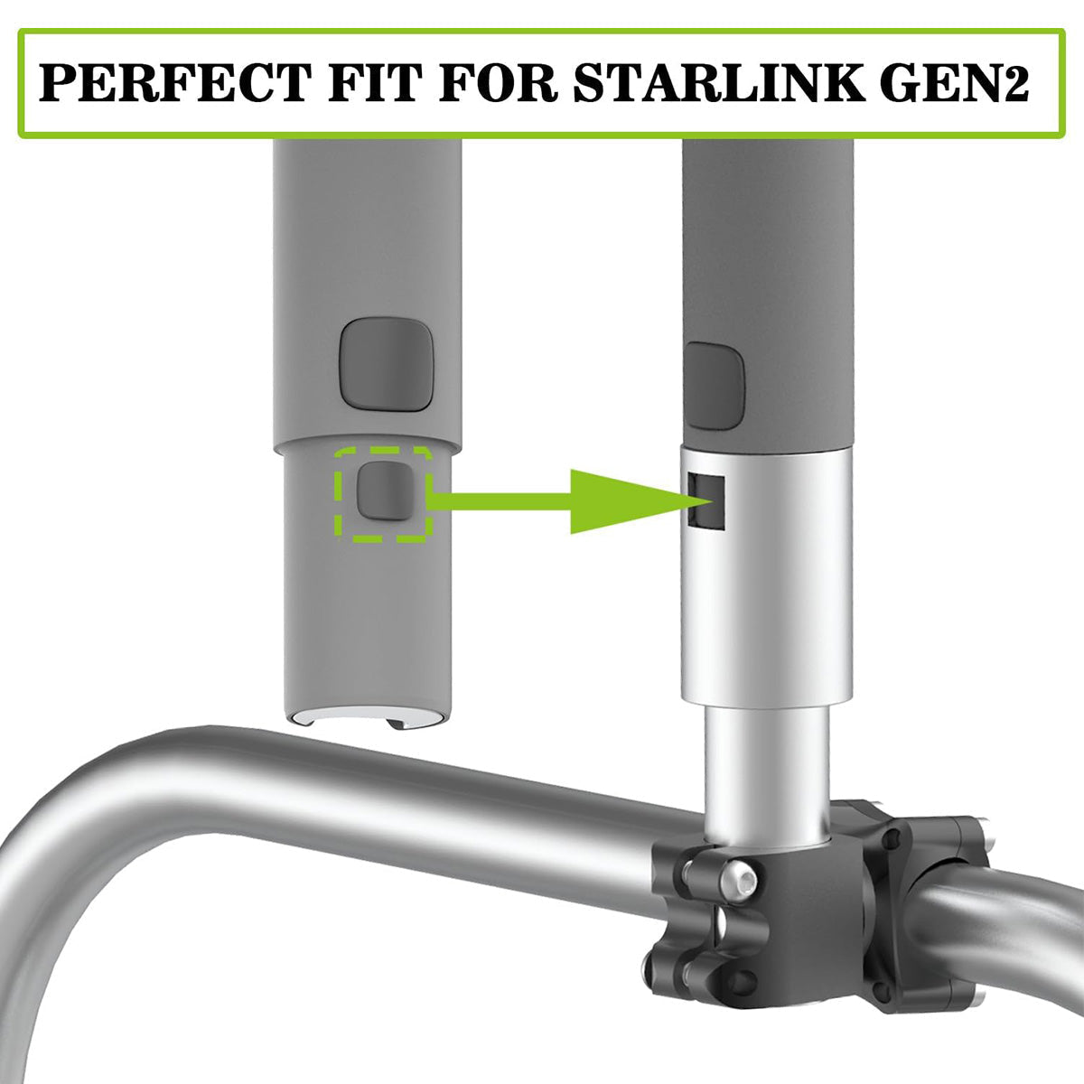 Ryvaxo Starlink Gen 2 roof mount for vehicle setup, product detail image 5