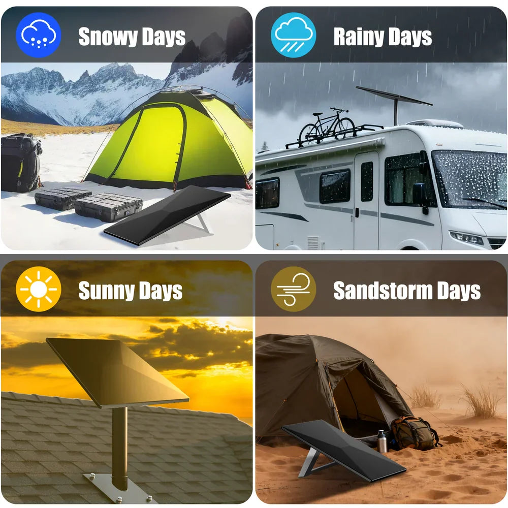 Ryvaxo Starlink Gen 3 protective cover for RV and camping setup, product detail image 5