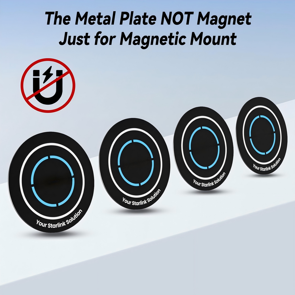 Ryvaxo Starlink Mini and Gen 3 magnetic mount for RV and camping setup, product detail image 5
